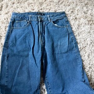 Classic Boohoo straight leg baggy streetwear casual Women's Straight Leg Jeans i